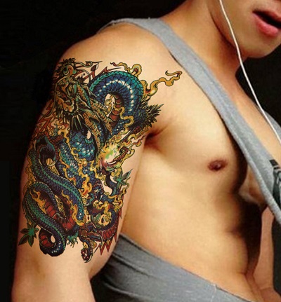 Фантастические татуировки дракона и значения