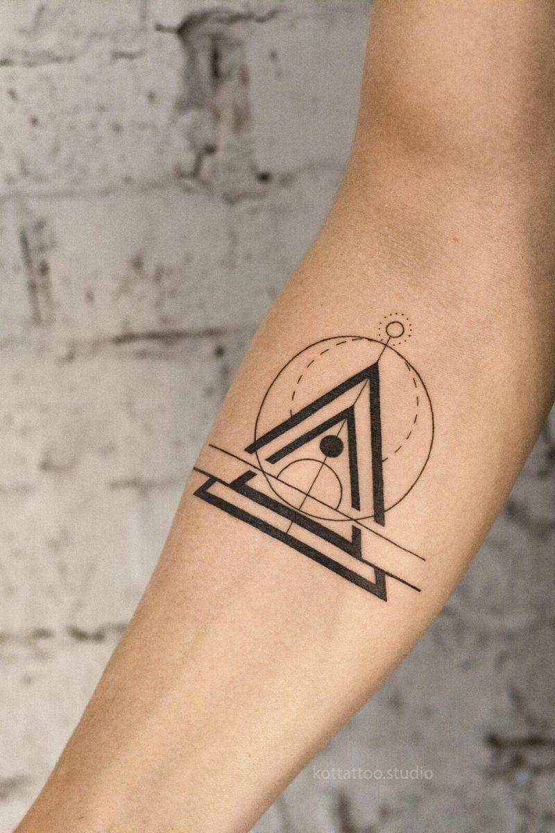 Tatuaggi geometrici: idee, foto, idee