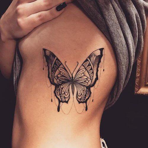 Ideas de tatuaxe de bolboreta: moitas fotos e significados