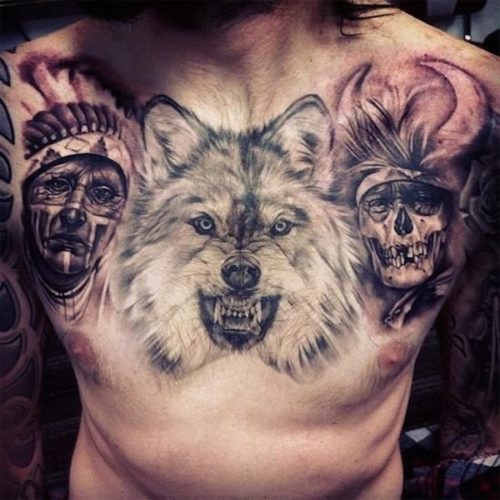 Креативные татуировки животных для мужчин