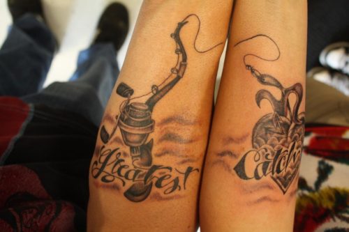 Любовные татуировки для очень влюбленных пар