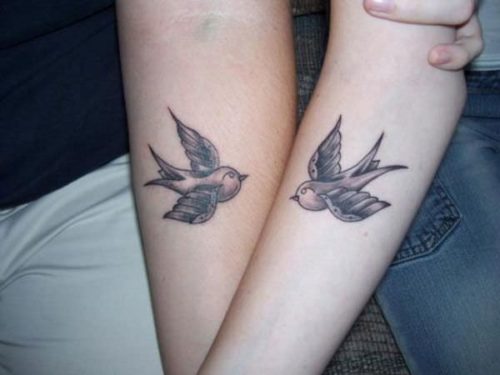 Любовные татуировки для очень влюбленных пар