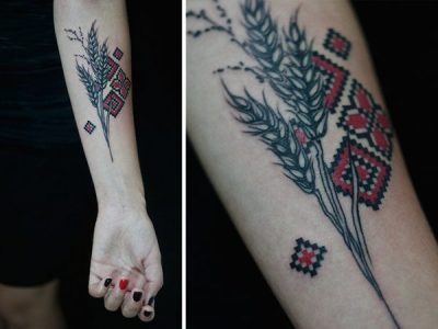 Модные татуировки, новые трендовые татуировки, похожие на ВЫШИВКУ !!