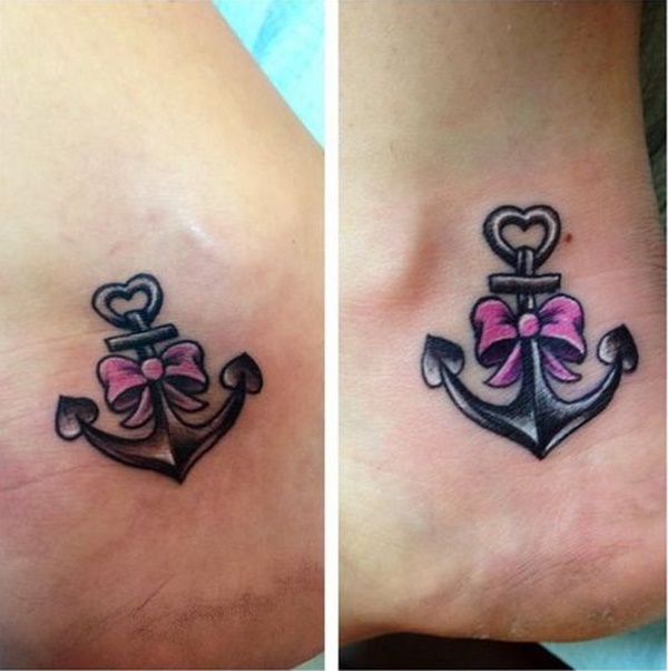 Оригинальные и креативные татуировки якоря для женщин