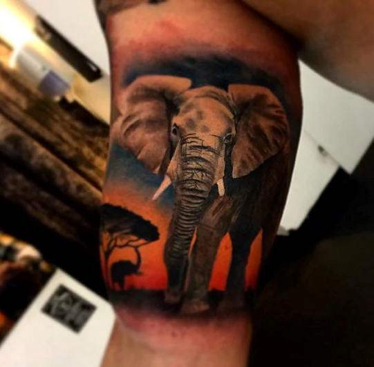 51 African Tattoo: Landscapes, Animals, Map… — All About Tattoo