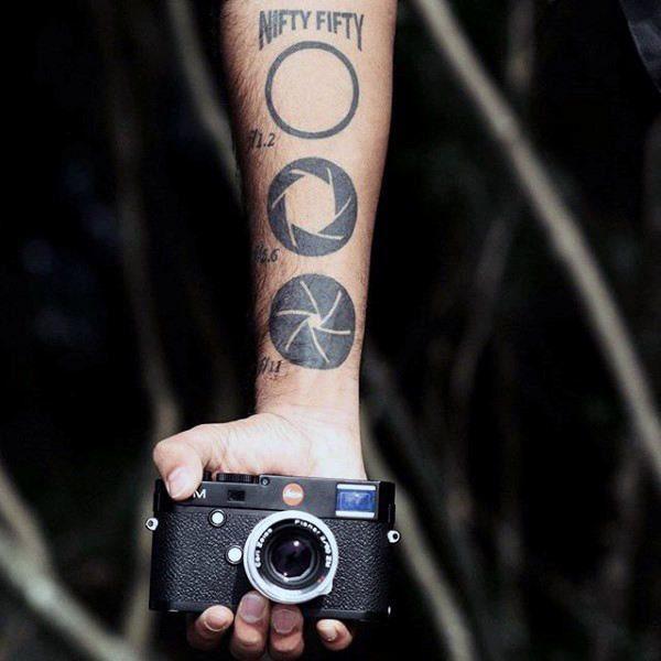 татуировки фотоаппараты 23