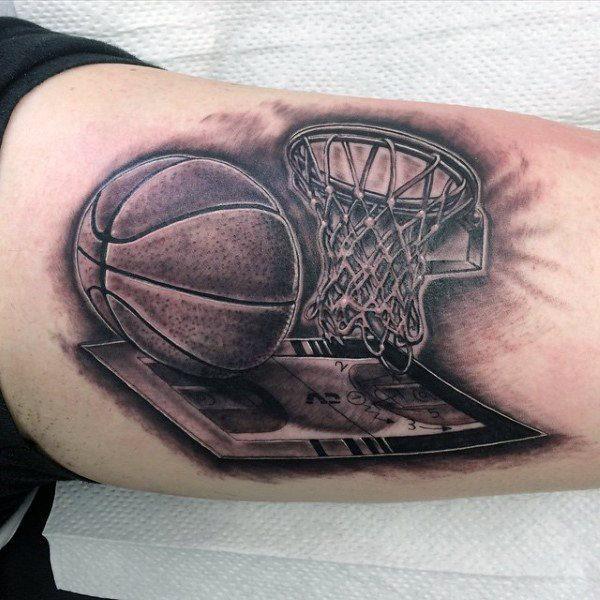 баскетбол татуировка 40