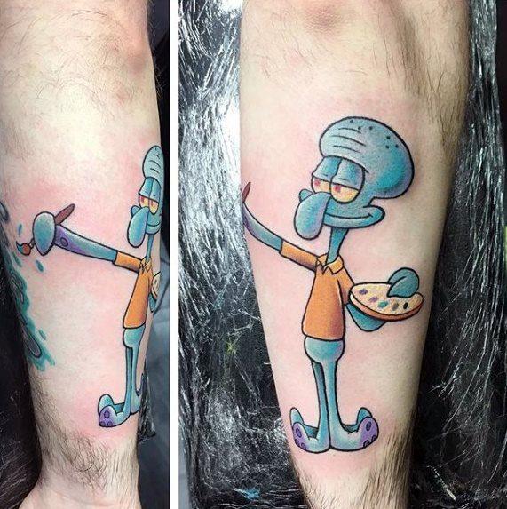 SpongeBob Tattoo 11.