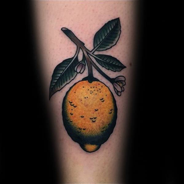татуировка с лимоном у мужчин 52