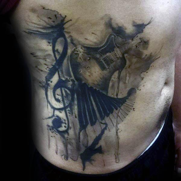 Татуировка со скрипичным ключом 135