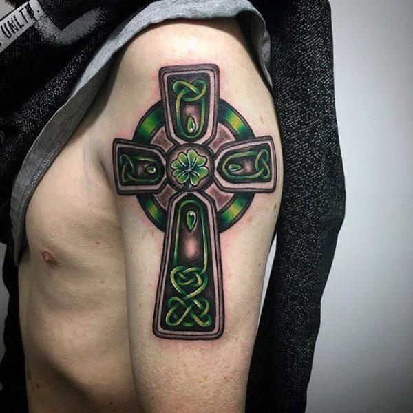 тату кельтский крест 125