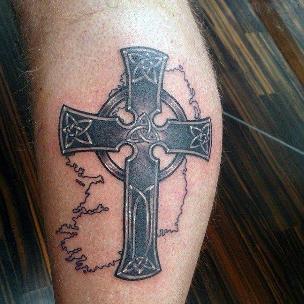 Кельтский крест тату 133
