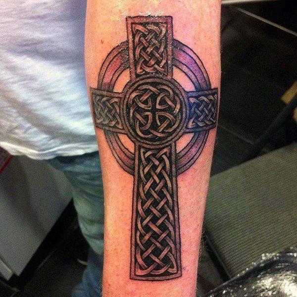тату кельтский крест 161