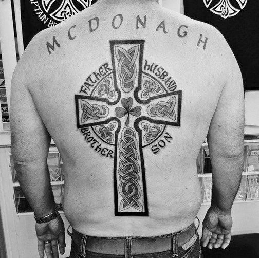 тату кельтский крест 173