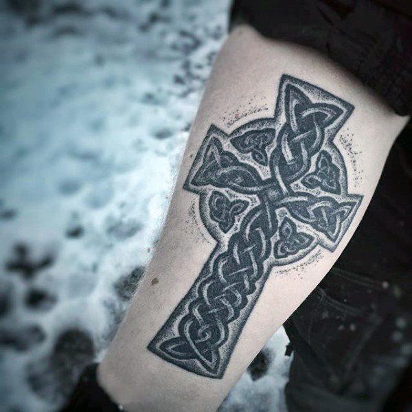 тату кельтский крест 185