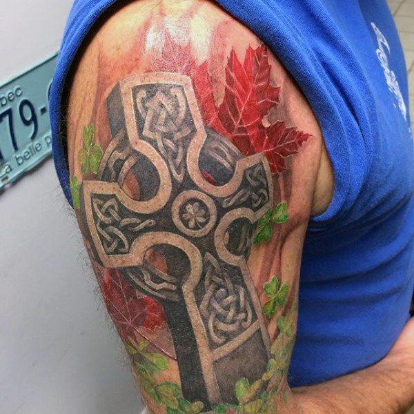 тату кельтский крест 209