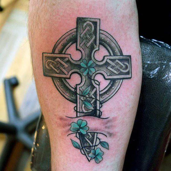 тату кельтский крест 245