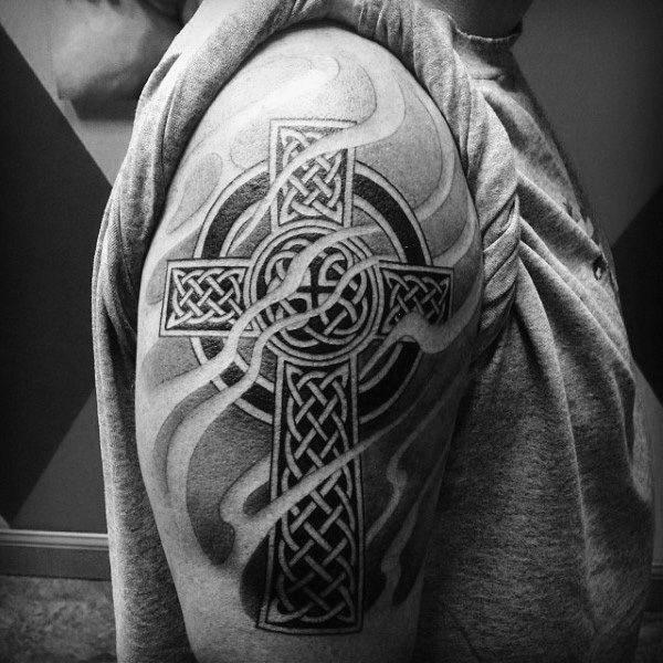 тату кельтский крест 253