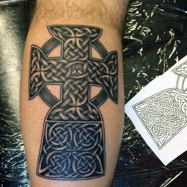 кельтский крест тату 277