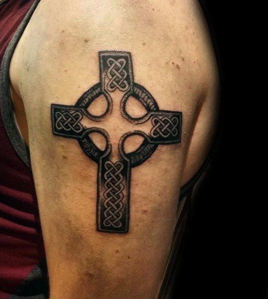 кельтский крест тату 329