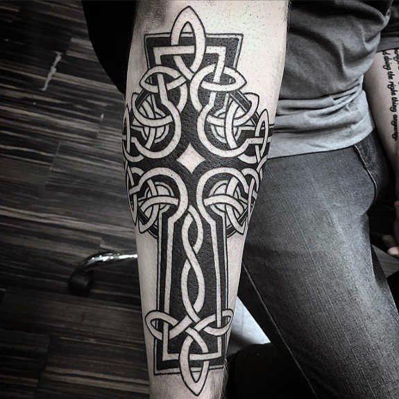 тату кельтский крест 345