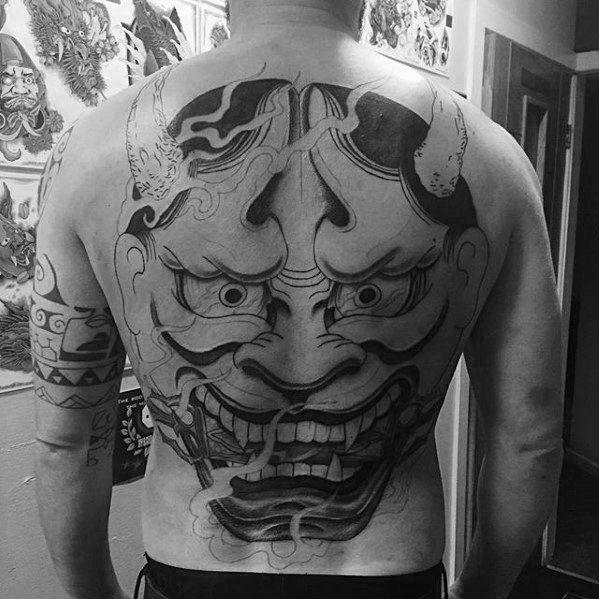 татуировка японского демона oni 17
