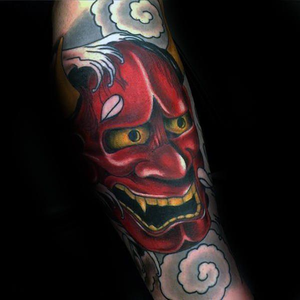 татуировка японского демона oni 25