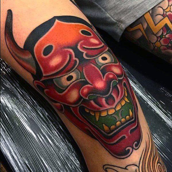 татуировка японского демона oni 37