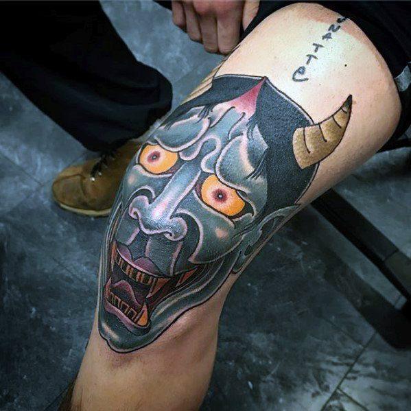 татуировка японского демона oni 41