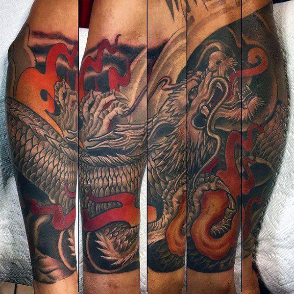 китайский дракон тату 11