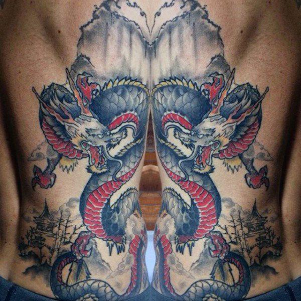 китайский дракон тату 21