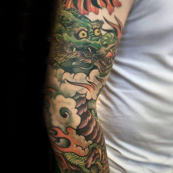 китайский дракон тату 23