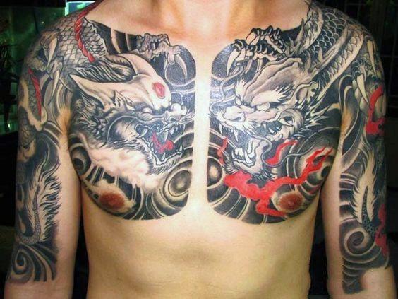 китайский дракон татуировка 33