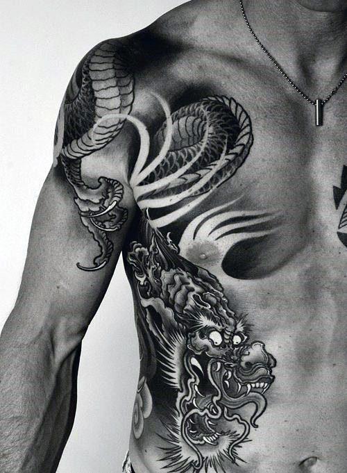 китайский дракон тату 35