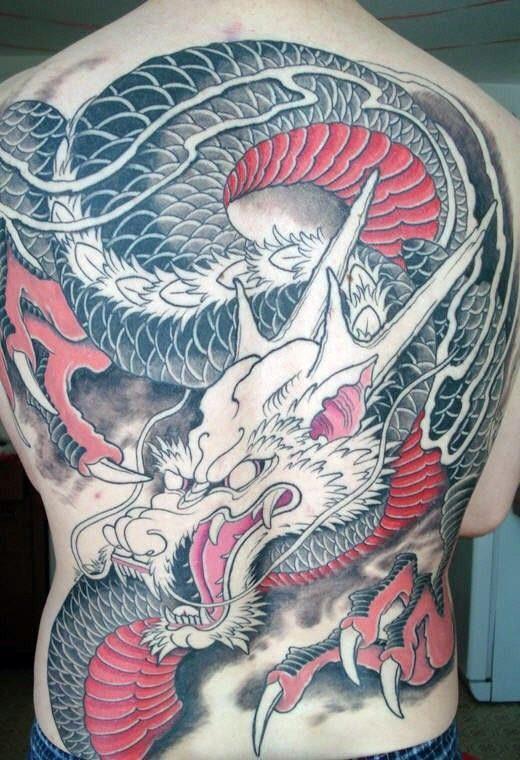 китайский дракон тату 73