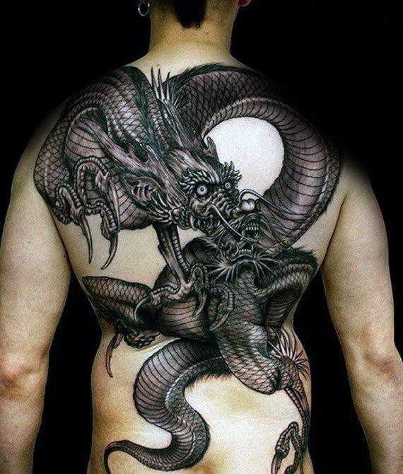 китайский дракон тату 75