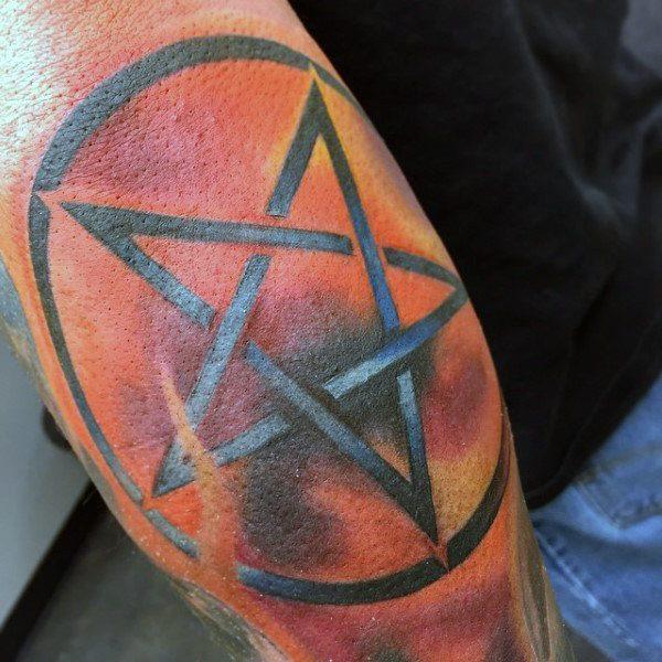 пентаграмма звезда татуировка 137