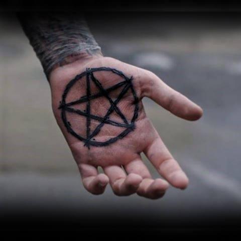 пентаграмма звезда татуировки 161