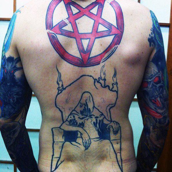 пентаграмма звезда татуировка 45