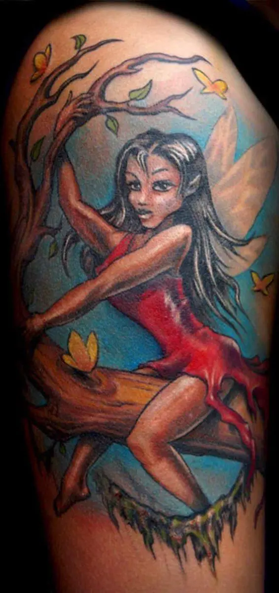 broken fairy tattoo