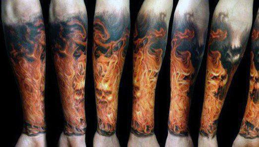 огонь огонь татуировка 29