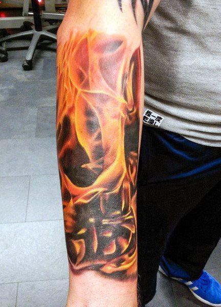 огонь огонь татуировка 33