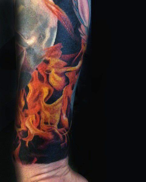 огонь огонь татуировка 37