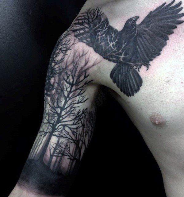 татуировка в лесу 141