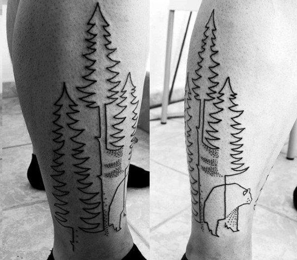 татуировка в лесу 45