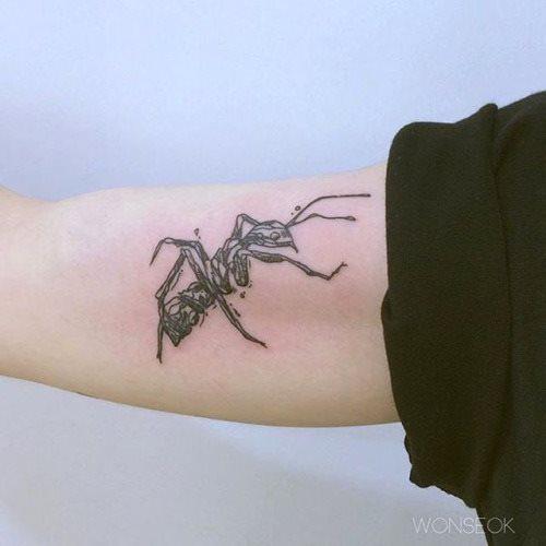 татуировка муравьи 110
