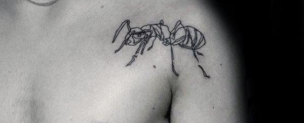 татуировка муравей 24