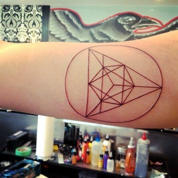 геометрическая татуировка 614