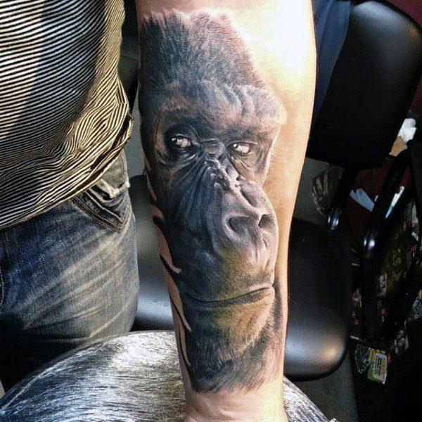 горилла татуировка 130