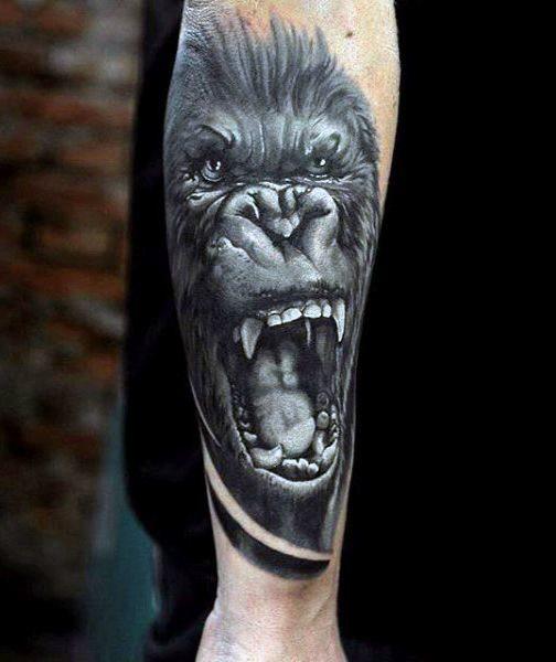 горилла татуировка 16